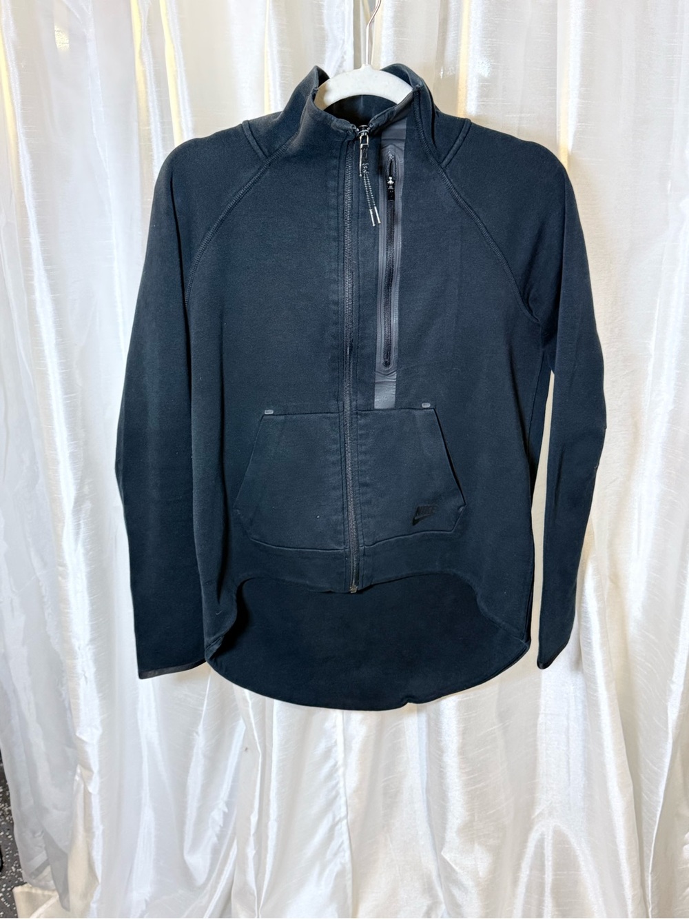 Nike Black Half-Zip Men's Sweater with Chest Zip